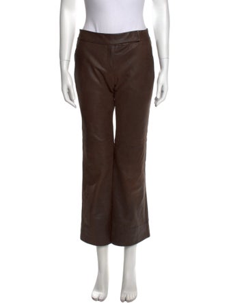FRAME Leather Wide Leg Pants
