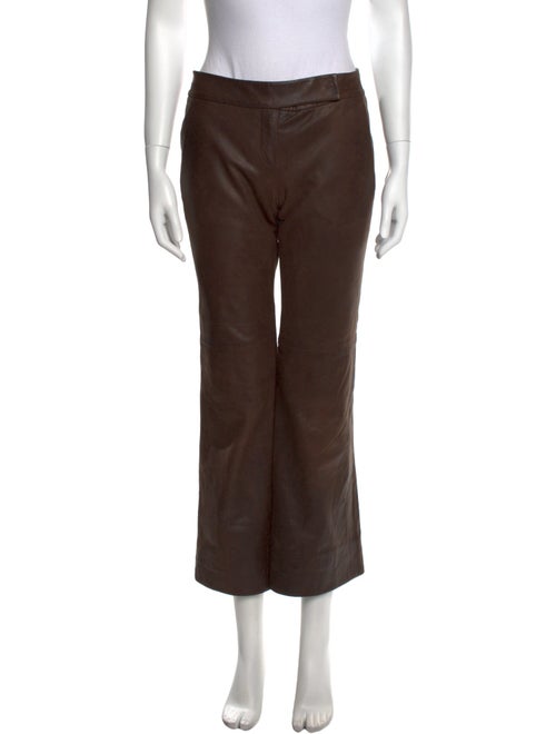 FRAME Leather Wide Leg Pants