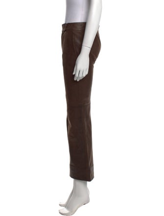 FRAME Leather Wide Leg Pants