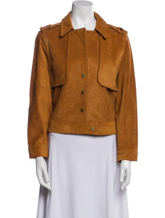 FRAME Calf Leather Utility Jacket