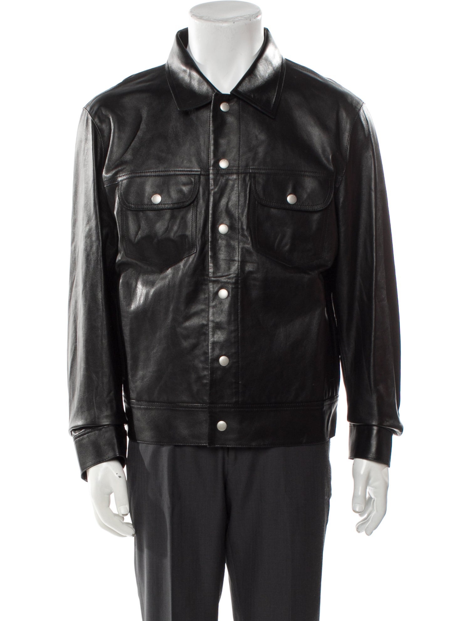 FRAME Calf Leather Utility Jacket