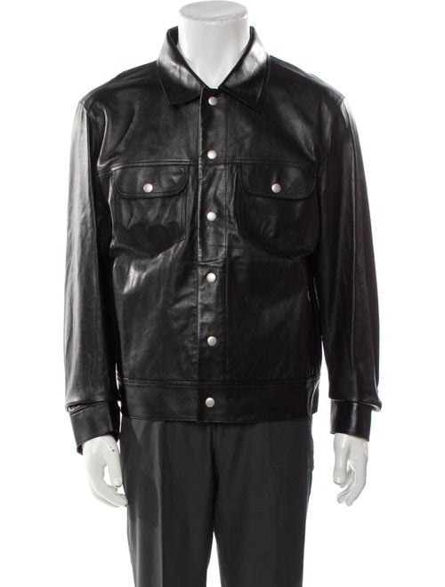 FRAME Calf Leather Utility Jacket