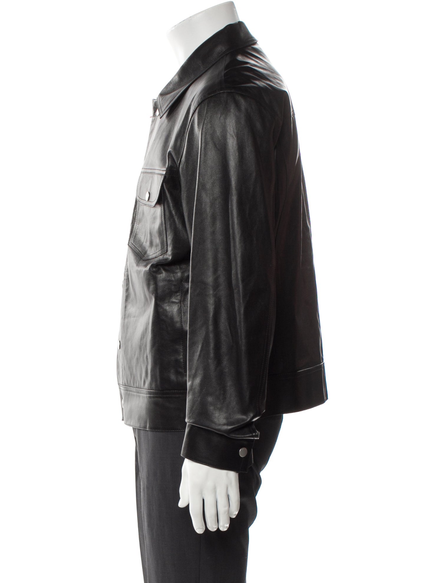 FRAME Calf Leather Utility Jacket