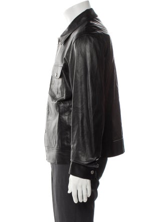FRAME Calf Leather Utility Jacket