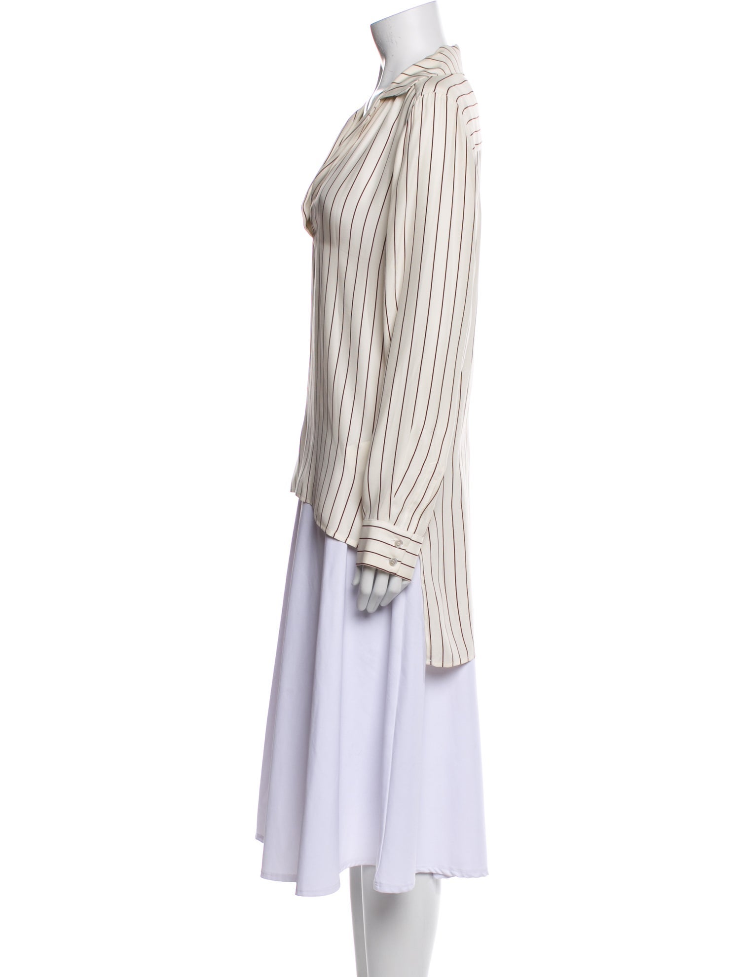 FRAME Silk Striped Tunic