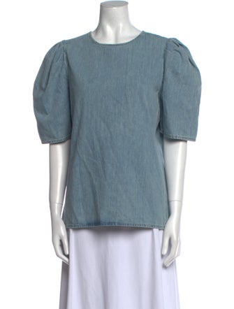 FRAME Crew Neck Short Sleeve Top