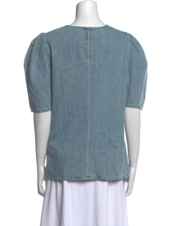 FRAME Crew Neck Short Sleeve Top