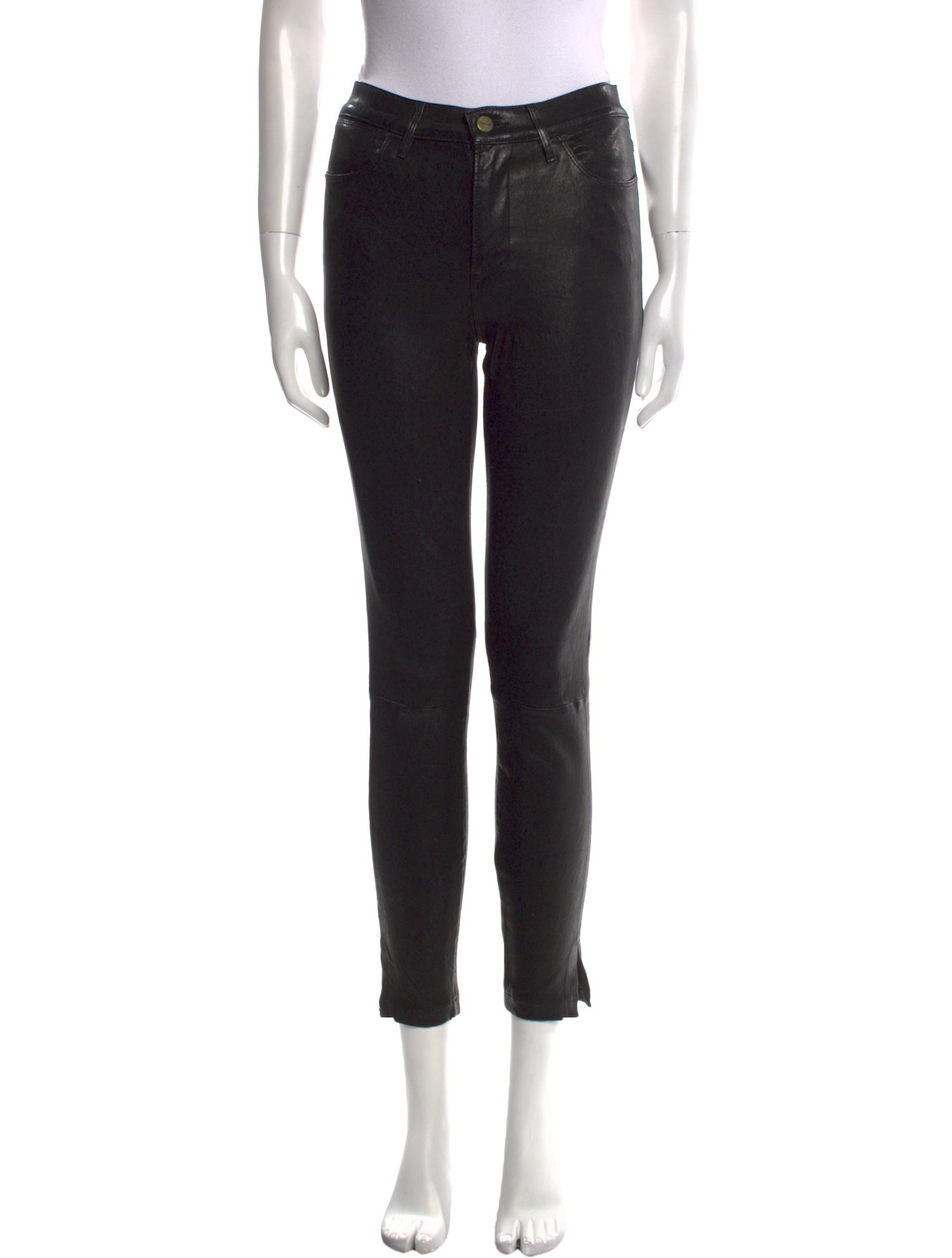 FRAME Lamb Leather Skinny Leg Pants