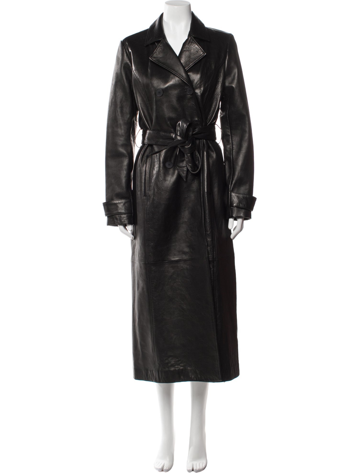 FRAME Lamb Leather Trench Coat