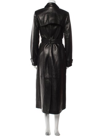 FRAME Lamb Leather Trench Coat