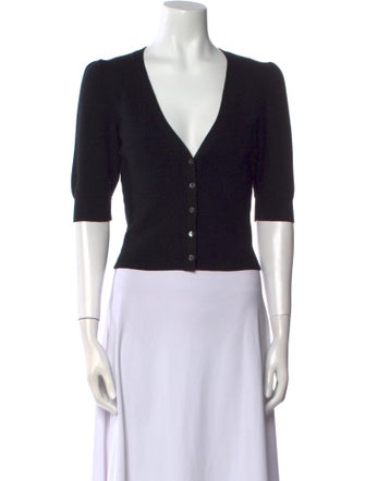 FRAME Silk V-Neck Sweater