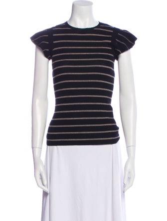 FRAME Wool Striped T-Shirt