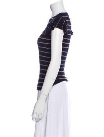 FRAME Wool Striped T-Shirt