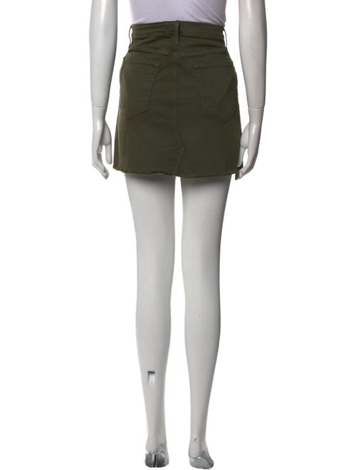 FRAME Raw-Edge Trim Mini Skirt