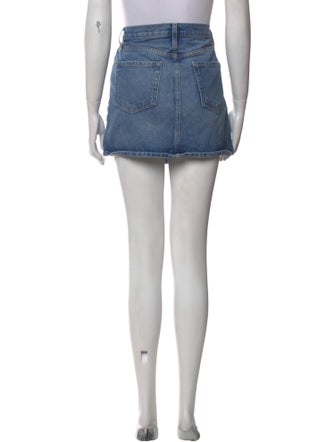 FRAME Distressed Accents Mini Skirt
