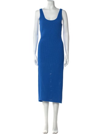 FRAME Striped Long Dress