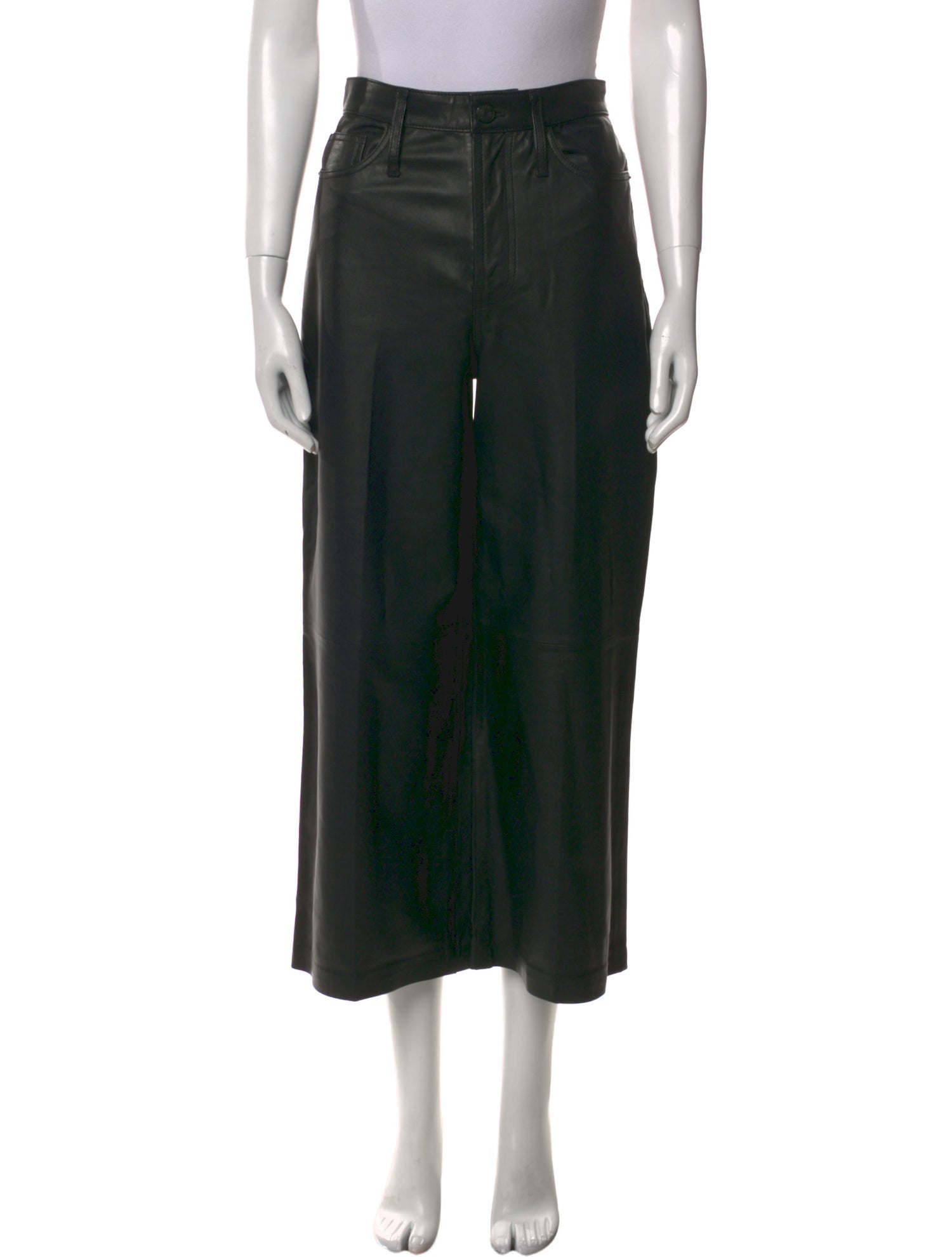 FRAME Lamb Leather Wide Leg Pants