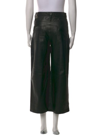 FRAME Lamb Leather Wide Leg Pants