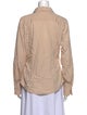 FRAME Silk Long Sleeve Button-Up Top