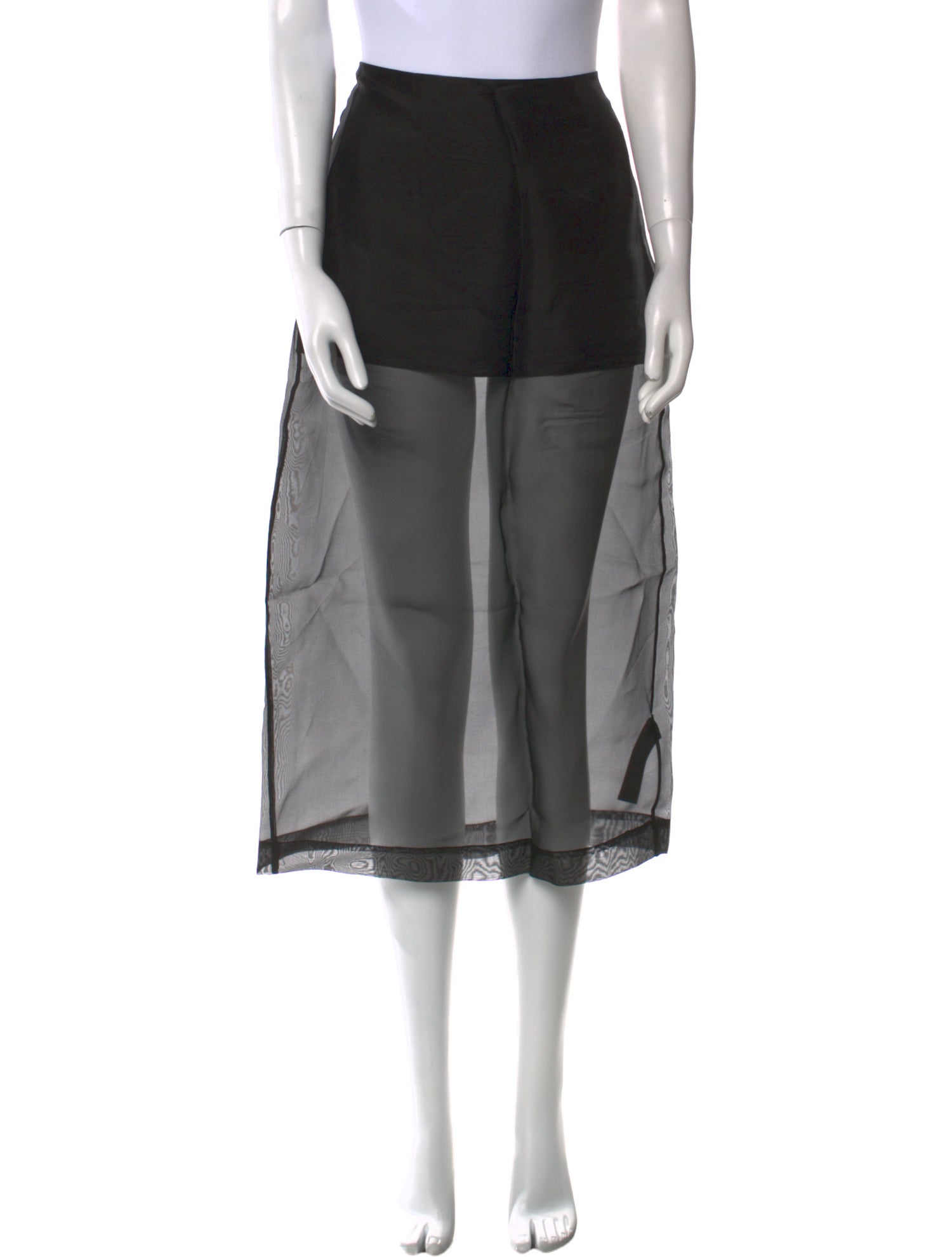 FRAME Silk Midi Length Skirt