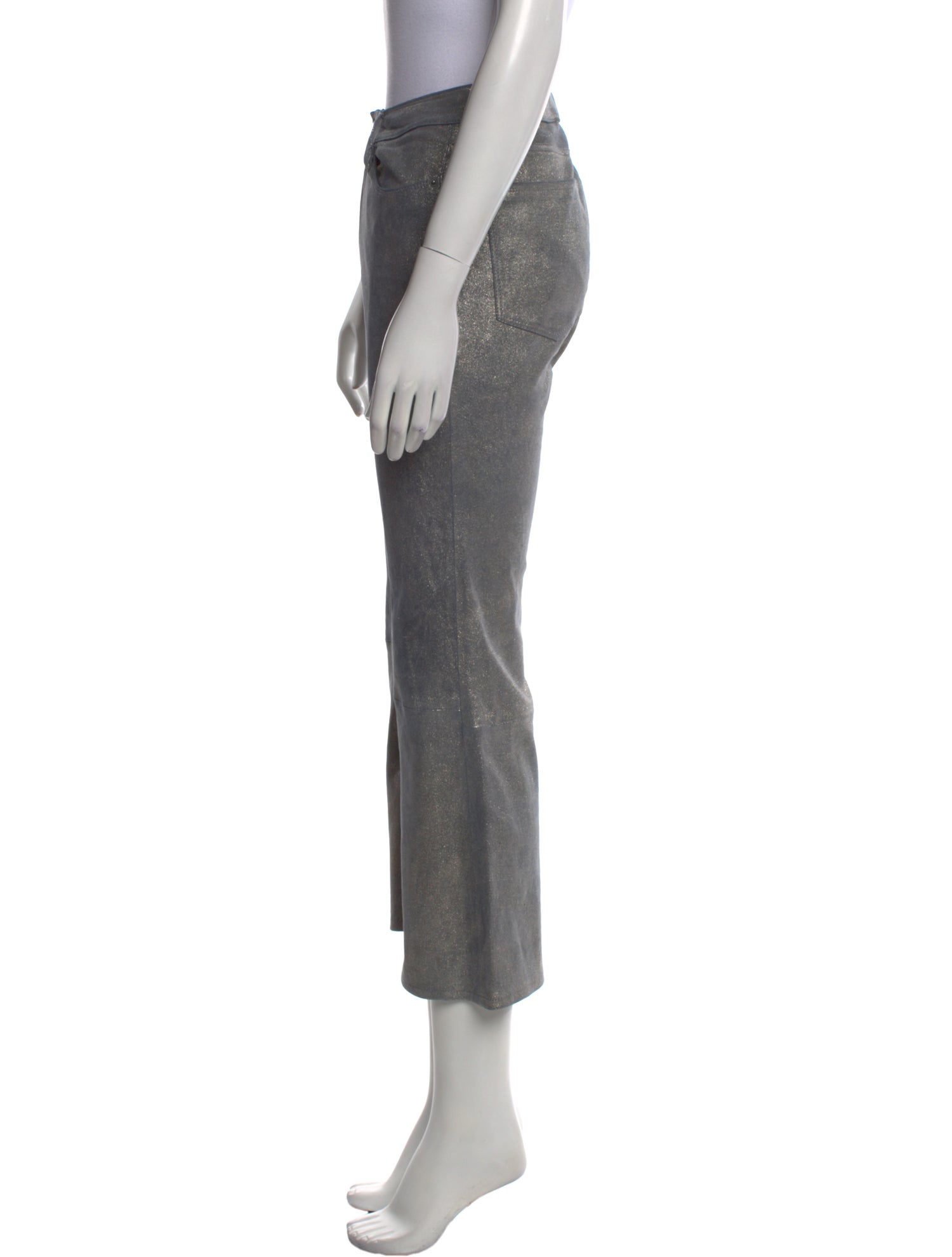 FRAME Lamb Leather Wide Leg Pants