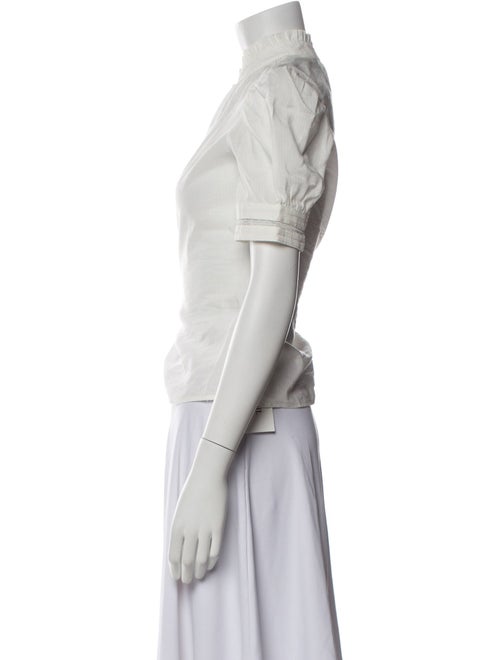 FRAME Mock Neck Short Sleeve Top