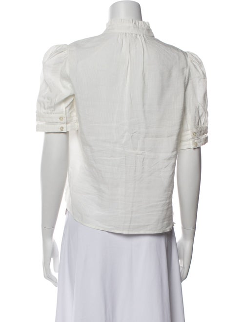 FRAME Mock Neck Short Sleeve Top