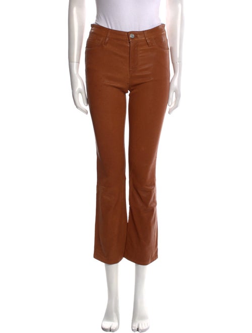 FRAME Lamb Leather Straight Leg Pants