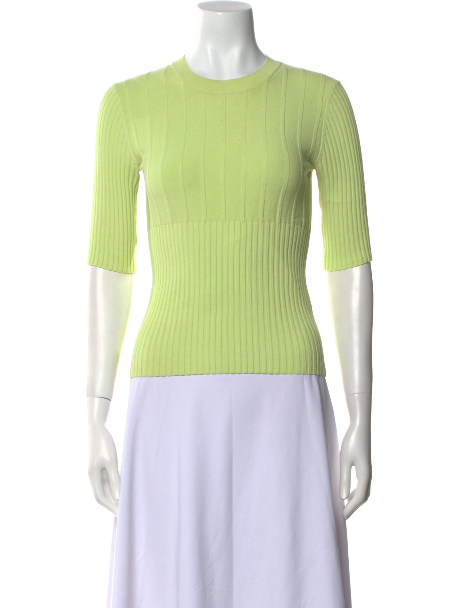 FRAME Crew Neck Three-Quarter Sleeve Top