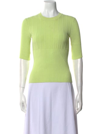 FRAME Crew Neck Three-Quarter Sleeve Top