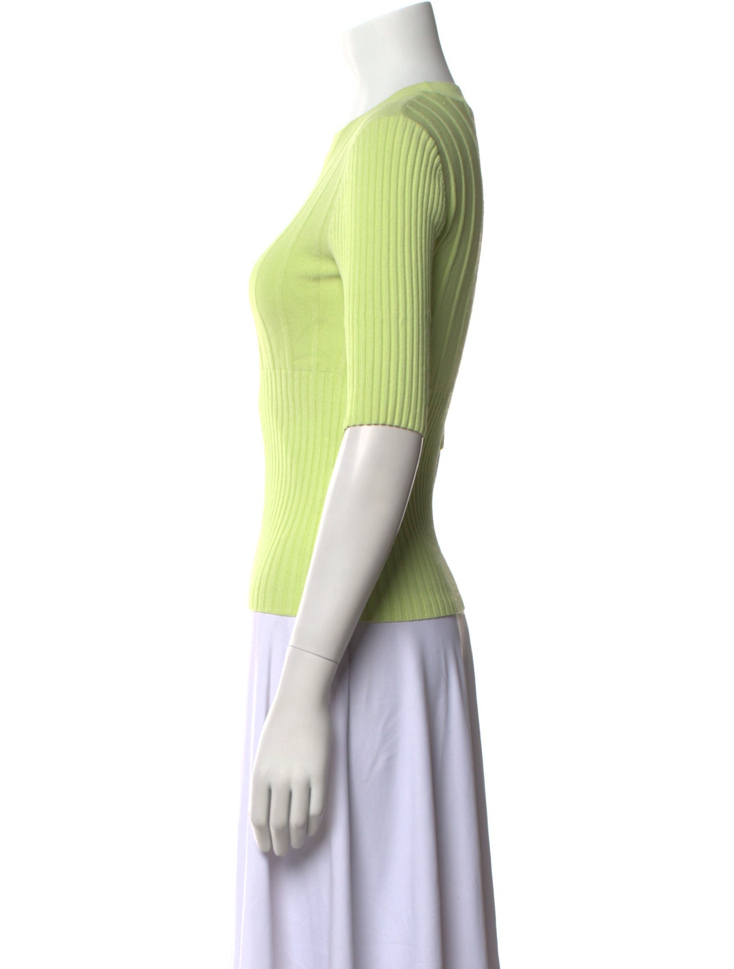 FRAME Crew Neck Three-Quarter Sleeve Top