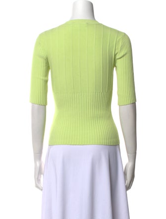 FRAME Crew Neck Three-Quarter Sleeve Top