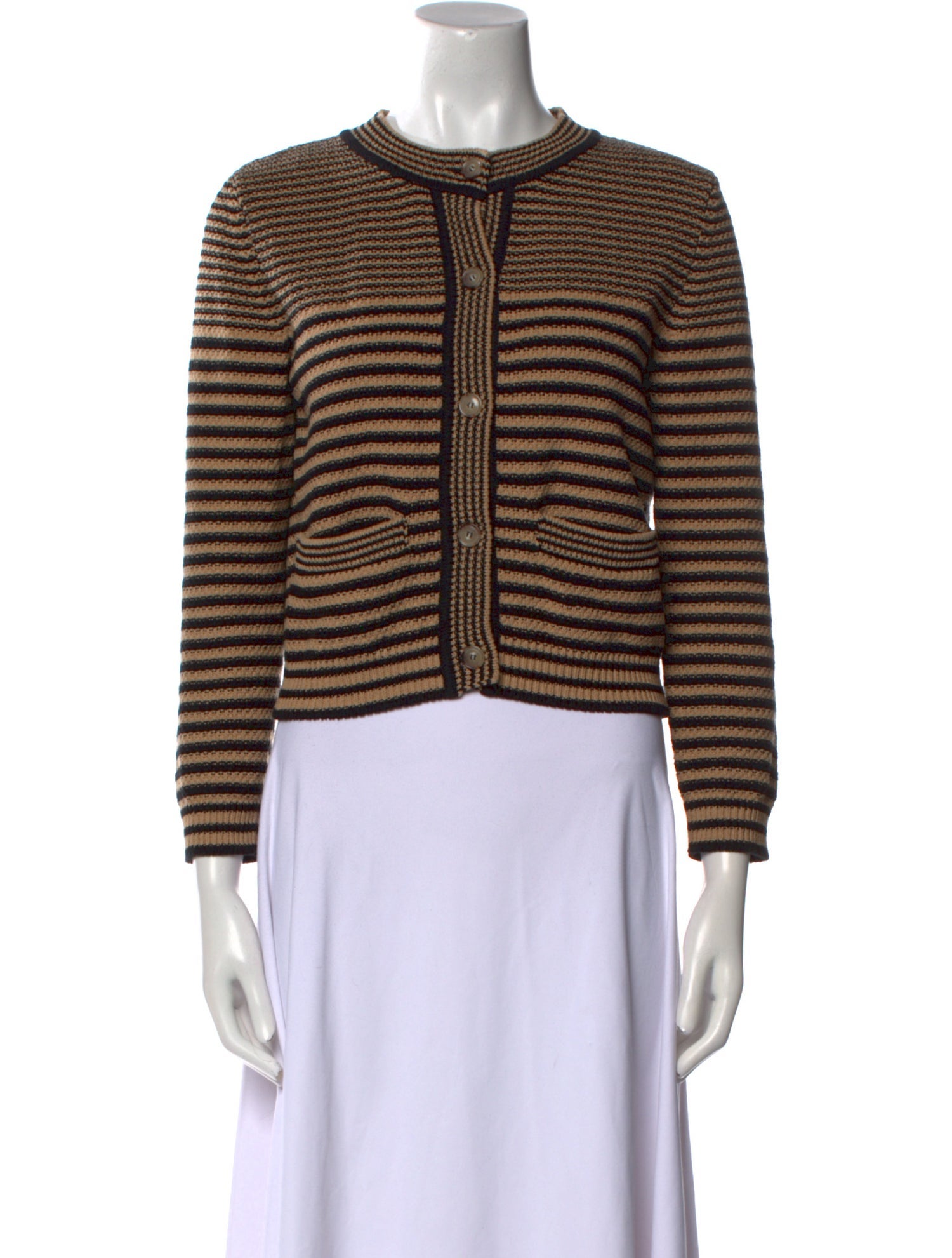 FRAME Striped Crew Neck Sweater