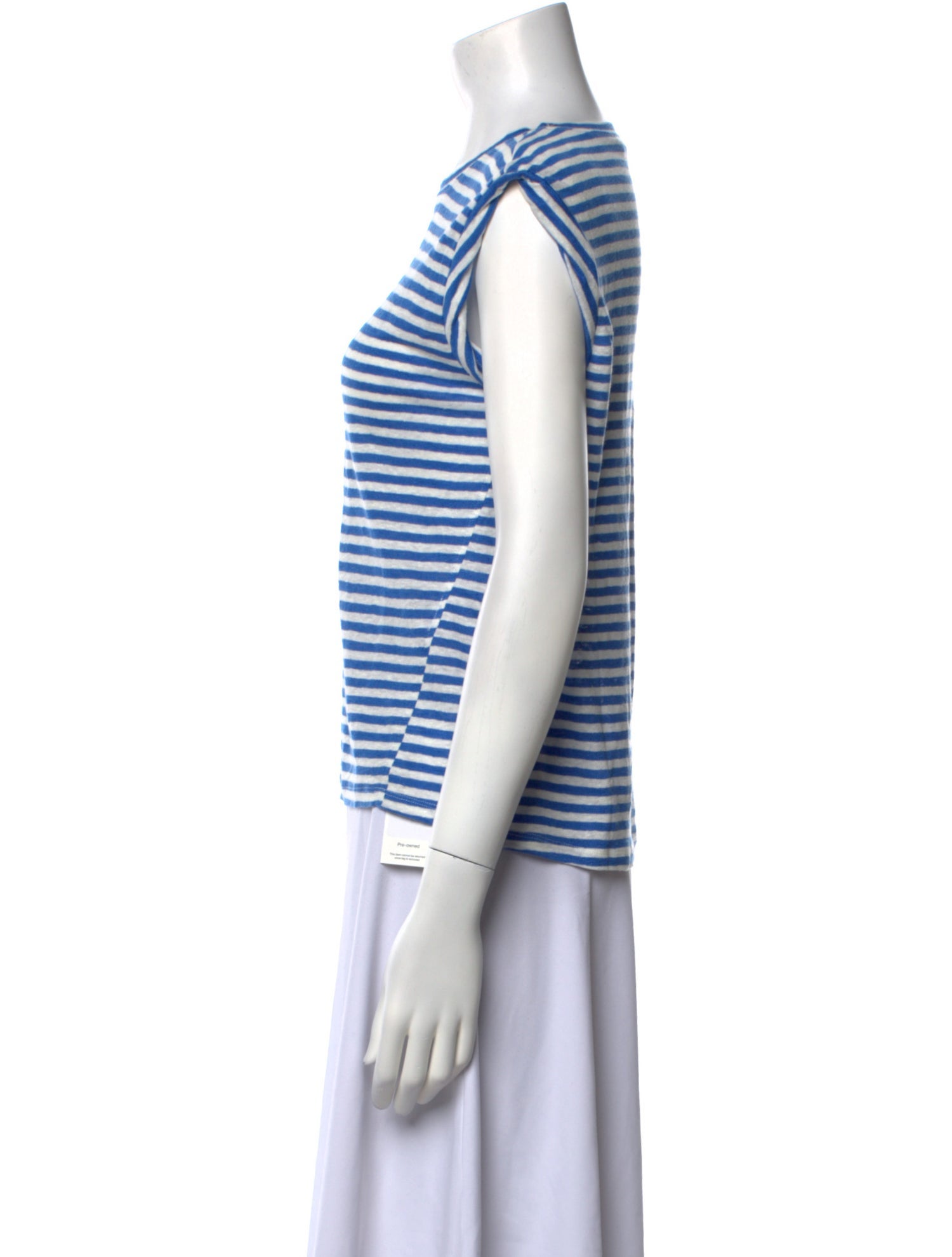 FRAME Linen Striped Top