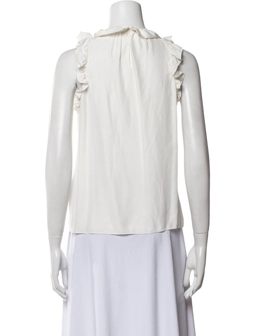 FRAME Silk Bateau Neckline Blouse