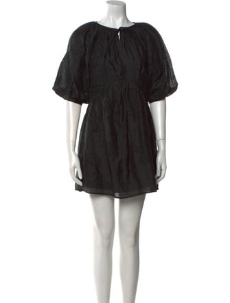 FRAME Scoop Neck Mini Dress