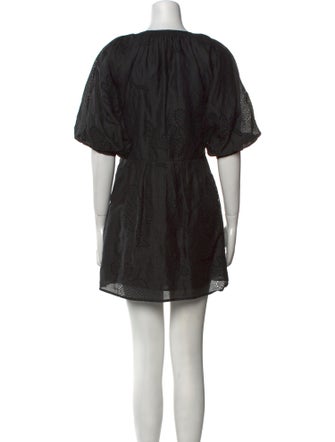 FRAME Scoop Neck Mini Dress