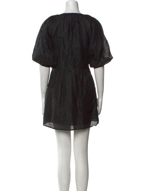 FRAME Scoop Neck Mini Dress