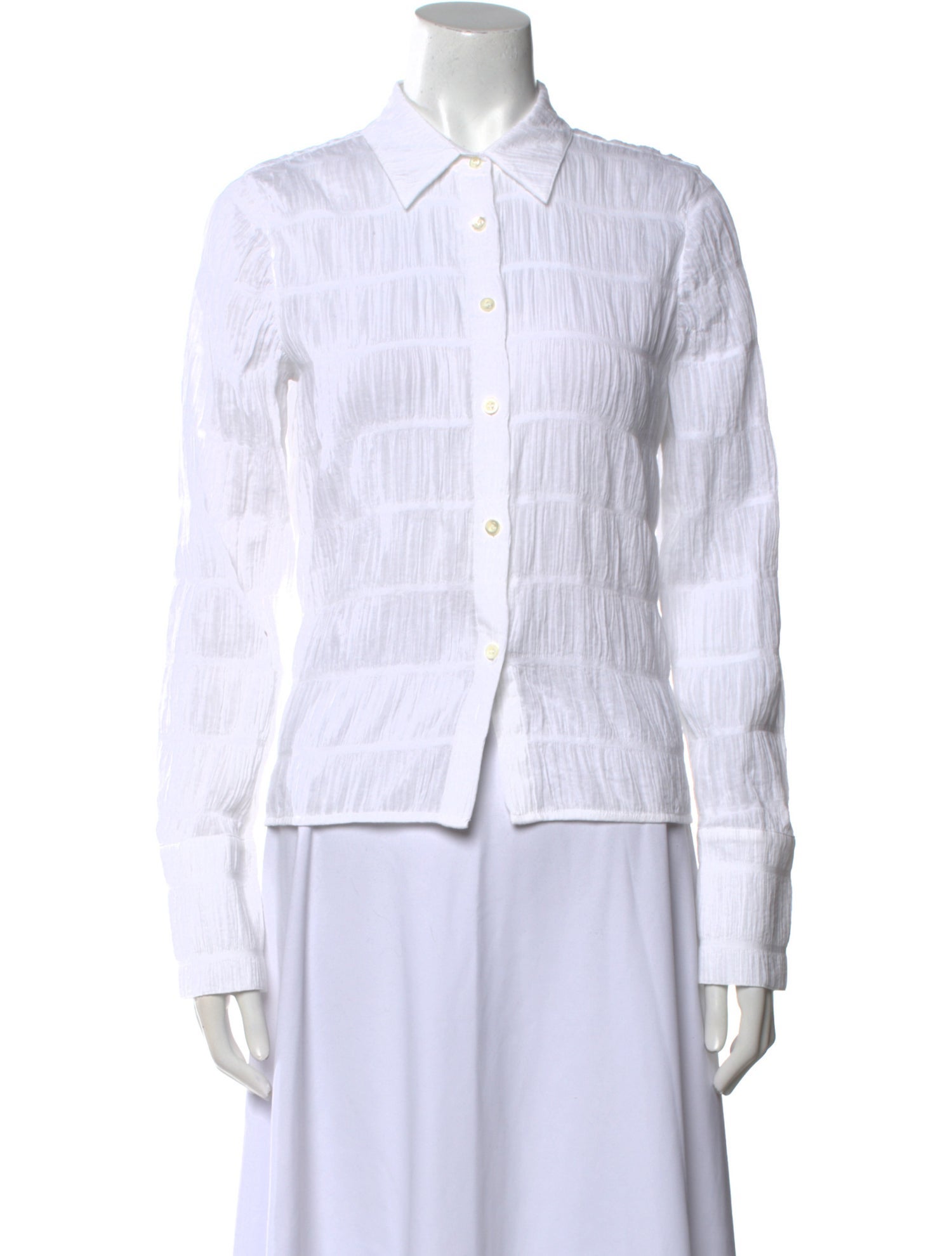 FRAME Long Sleeve Button-Up Top