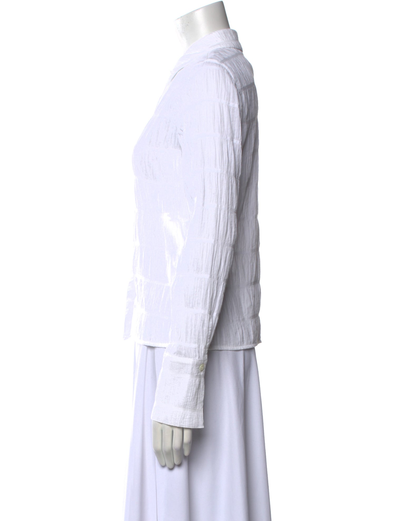 FRAME Long Sleeve Button-Up Top