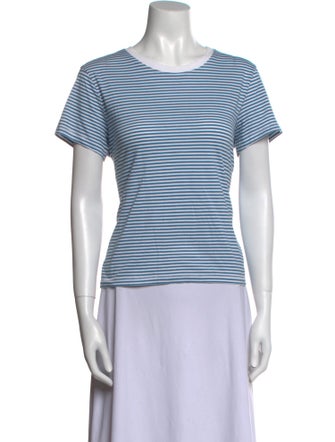 FRAME Striped Crew Neck T-Shirt