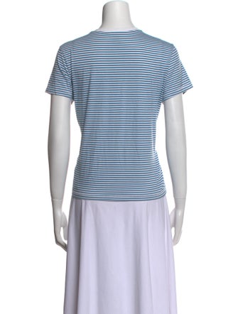 FRAME Striped Crew Neck T-Shirt