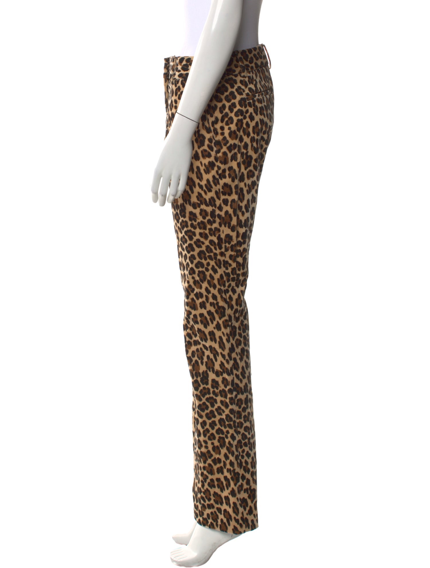 FRAME Animal Print Wide Leg Pants
