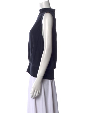 FRAME Silk Mock Neck Top