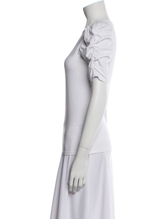 FRAME Scoop Neck Short Sleeve T-Shirt