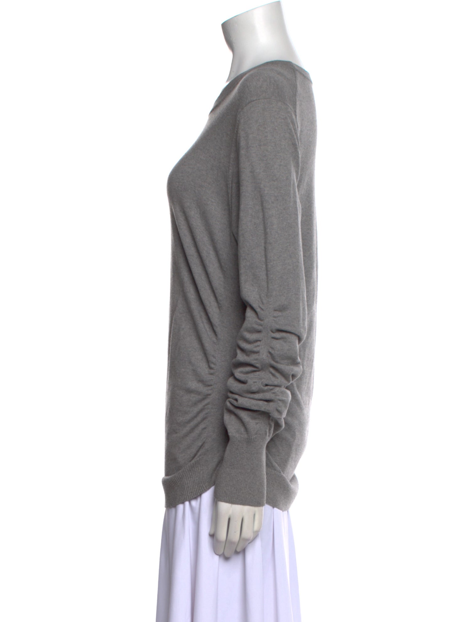 FRAME Silk Scoop Neck Sweater