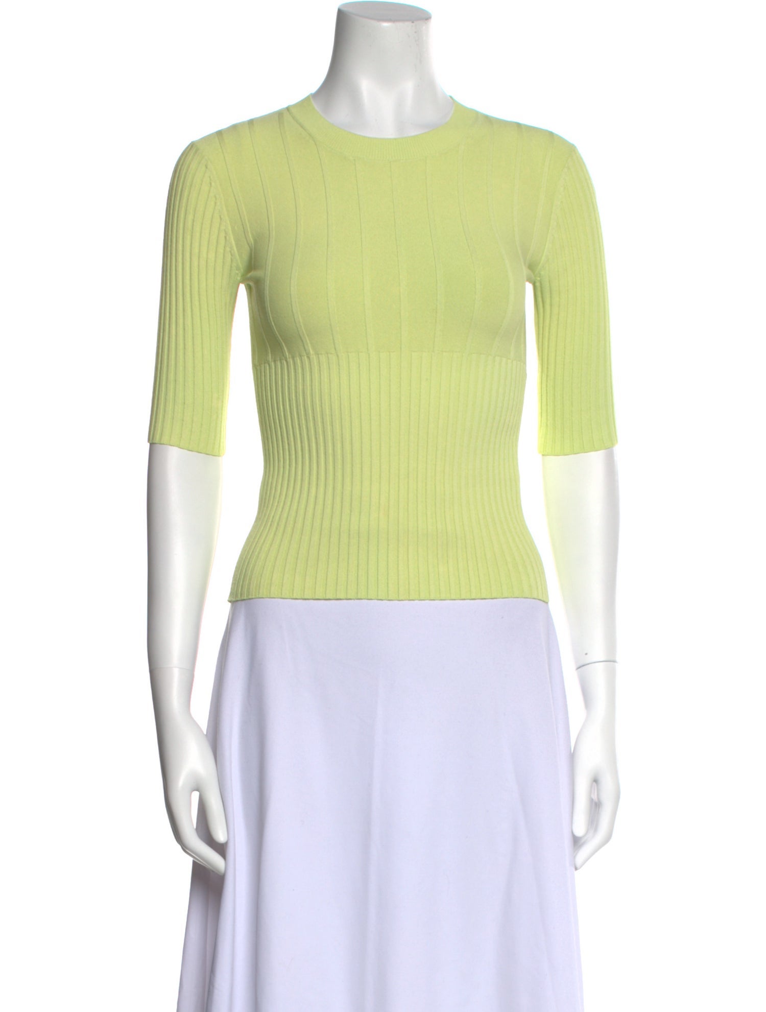 FRAME Crew Neck Three-Quarter Sleeve Top