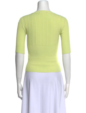 FRAME Crew Neck Three-Quarter Sleeve Top