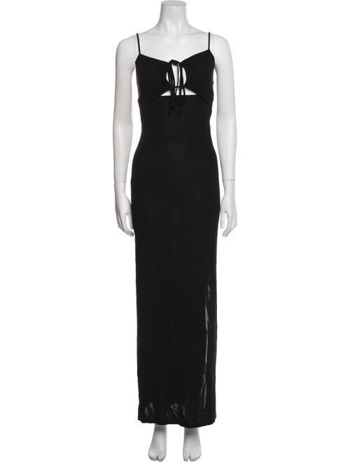 FRAME Square Neckline Long Dress