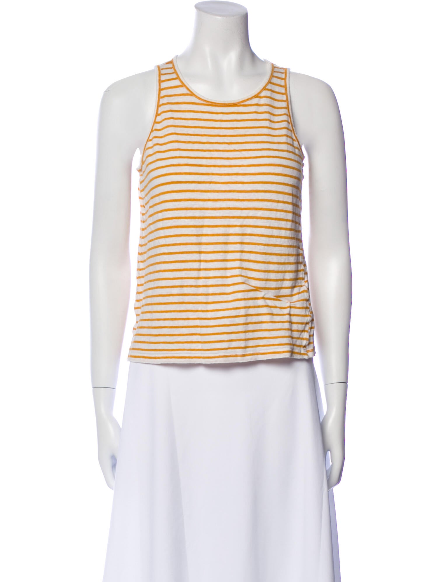FRAME Linen Striped Top